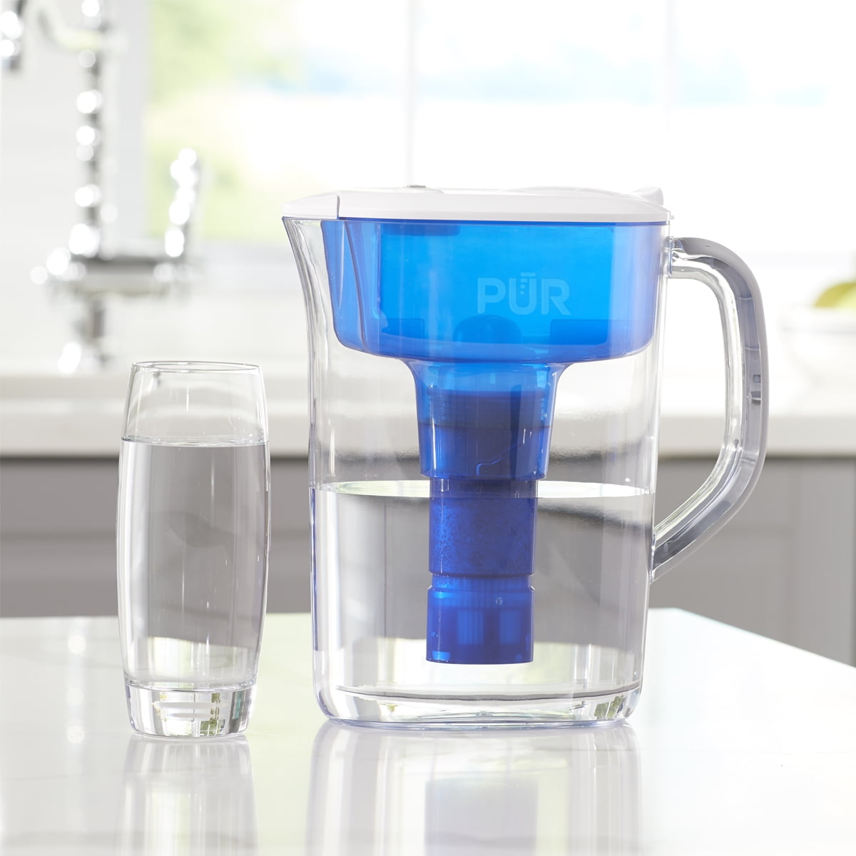 PUR Ultimate 11 Cup Pitcher Water Filter with Lead Removal, PPT111W, Blue 