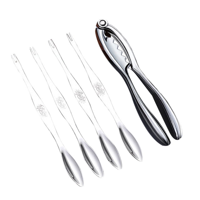 juego de 5 herramientas de acero inoxidable para pelar cangrejos y camarones. Herramienta para mariscos.