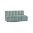 thumbnail image 3 of Meridian Furniture Arc Mint Green Vegan Leather Modular Sectional, 3 of 12
