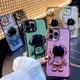 thumbnail image 2 of Funda 6D Bling Astronaut para iPhone 11, con baño líquido, brillantina flotante y arena movediza para mujer y niña, color verde (Astronauta fijo, sin soporte), 2 of 8