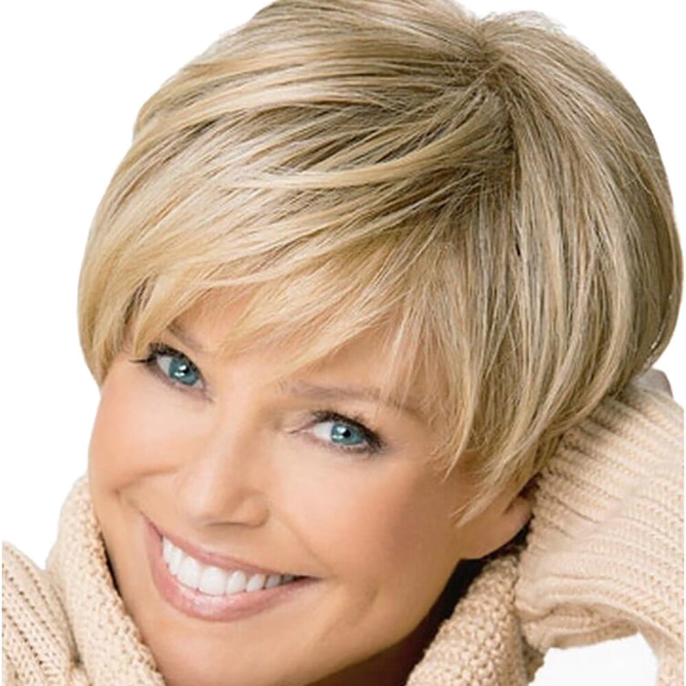 UTOURS Brazilian Virgin Hair Full Lace Cap Band Human Hair Wigs For Black Women Wigs Short Straight Synthetic Hair Full Wigs