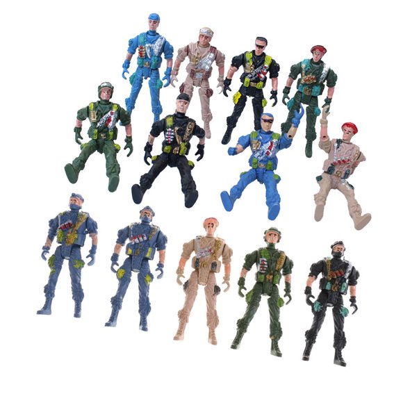 Esquirla 15 Pcs Figurines d'Action Soldats Jouets Figurines Militaires Ensemble de Jouets Militaires pour