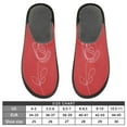 thumbnail image 5 of IAUYY Memory Foam House Slippers Suitable for Both Men and Women. Comfortable, Anti-Slip Plush Flat-Bottomed Slippers The Best Holiday Gift Rose Logo, 5 of 9