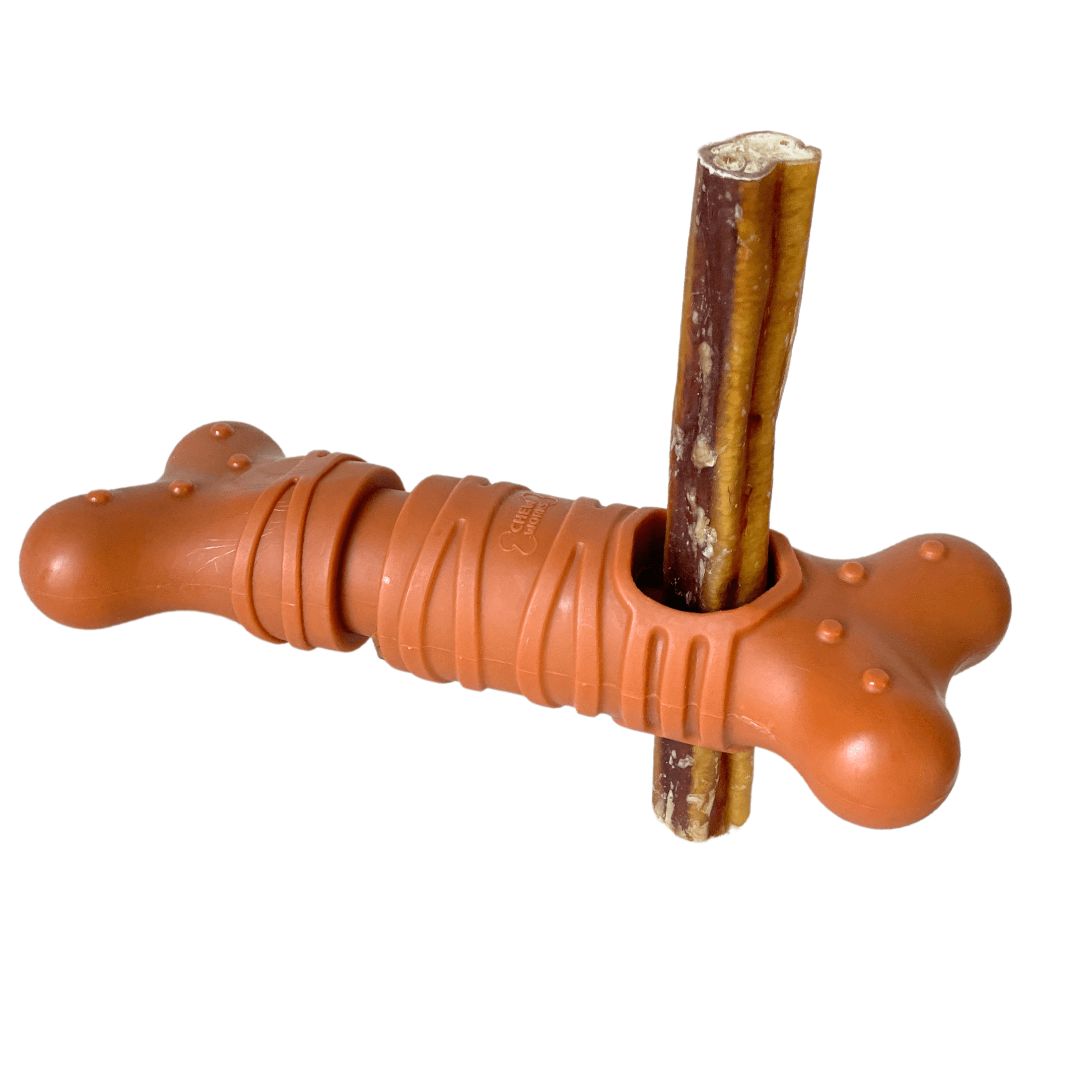 Dog Chew Toy Safety BAEJMJK Bully Stick Holder Toy For Dogs - Cute Chew Toy  Holder (Orange) Dog Dental Chew Accessory