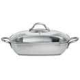 thumbnail image 6 of HUBERT Single-Ply Square Satin Stainless Steel Pan with Glass Lid - 11"L x 11"W x 2 2/5"H, 6 of 7