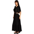 thumbnail image 2 of Vestido plisado Roman Fashion /Juvenil, 738 (Negro) negro M Roman Fashion V-FOL-738-NEGRO, 2 of 6