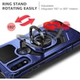 thumbnail image 2 of Nagebee Case for Motorola Moto G Pure (2021) with Tempered Glass Screen Protector (Full Coverage), Full-Body Protective [Military-Grade], Magnetic Car Mount Ring Holder Heavy-Duty Durable Case (Blue), 2 of 6