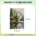 thumbnail image 6 of ONETECH Cabin Lake Trees Golf Towel Microfiber Premium Golf Towel 2PC, 6 of 7
