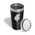 thumbnail image 4 of Little Purgatory Pond Tumbler Lake Map Travel Mug Insulated Laser Engraved Coffee Cup Maine 20 oz Black, 4 of 5