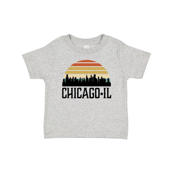 Inktastic Chicago Illinois Skyline Vintage Boys or Girls Baby T-Shirt