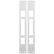 2pcs Door Latch Strike Plates Large Metal Kick Plates Door Supply