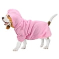 thumbnail image 3 of Sudadera con capucha de poliéster para mascotas, cálida, para invierno, para perros, cachorros y gatos (rosa, talla XL), 3 of 10