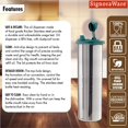 thumbnail image 5 of Botella dispensadora de aceite SignorAware Easy Flow de acero inoxidable de 1,1 L, 5 of 5