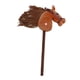 thumbnail image 4 of Caballo de palo para Halloween, juego de simulación, divertido, hecho a mano, juguete para montar. marrón, 4 of 9