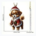 thumbnail image 3 of Colgante de Perro onlyliua Decoración Navideña Acrílico 2 Piezas, 3 of 7