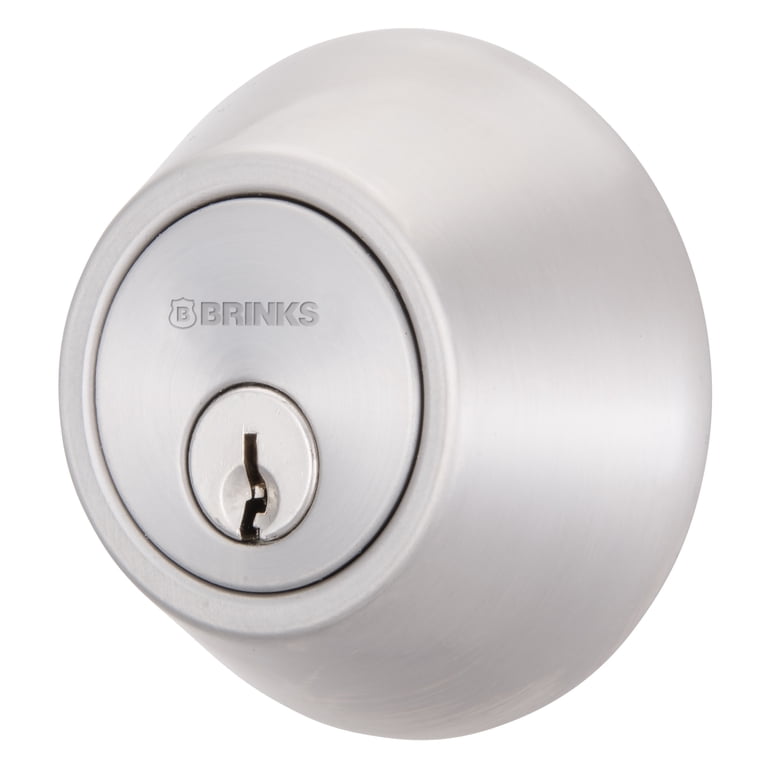 Brinks Mobile Home Single Cylinder Deadbolt, Stainless Steel photo 2