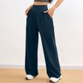 thumbnail image 3 of REALiKUN Womens Wide Leg Yoga Pants High Waist Activewear Pants with Pocket Gym Workout Leggings, 3 of 8