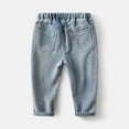 thumbnail image 6 of LUOGENLI Boys Jeans Size 14-16 Boys Jeans for Toddlers Kids Distressed Denim Pants Casual Comfortable Long Pants for Boys Age 3 8 School Everyday Wear Boys Jeans Size 5T-6T Light Blue 5-6 Years, 6 of 9