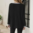 thumbnail image 5 of Fiaer,Womens Long Sleeve Going out Tops,Plus Size Casual Crew Neck Tshirts for Women,Ladies Loose Fit Trendy Color Blocking Classic T Shirts Black XL, 5 of 6