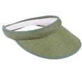 thumbnail image 3 of HuangHuanChen Unisex Summer Womens Sun Visor Hat Packable Ponytail Beach Hats for Women Travel UPF 50+ Outdoors Cap Snapback Adjustable Hat Sun Visors for Women Green A, 3 of 3