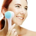YJHBCYWM Silicone Dual Sides Facial Cleanser Brush for Gentle and