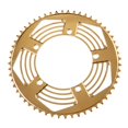 thumbnail image 4 of de plegable de 5 pernos, piezas de piñón de aluminio de rueda de cadena 130BCD Guía de cadena estrecha para reemplazo de , oro, 56T Macarena Plato de bicicleta plegable, 4 of 8