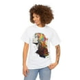 thumbnail image 4 of Unisex Heavy Cotton T-Shirt Rainbow Drawn Beautiful Woman  003, 4 of 4
