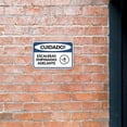 thumbnail image 4 of Classic Framed Plus Cuidado Escaleras Empinadas Adelante Door or Wall Sign | Business Warning Signage -Small, 4 of 7