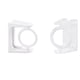 thumbnail image 4 of Bewildely Soporte de barra de cortina ajustable autoadhesivo para dormitorio, 2 piezas, rotación de 360 ​​grados, soportes para barra de cortina, Juegos de accesorios de baño Transparente, 4 of 6