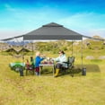 thumbnail image 2 of Costway 10'x17.6'Outdoor Instant Pop-up Canopy Tent Dual Half Awnings Adjust Patio Gray, 2 of 10