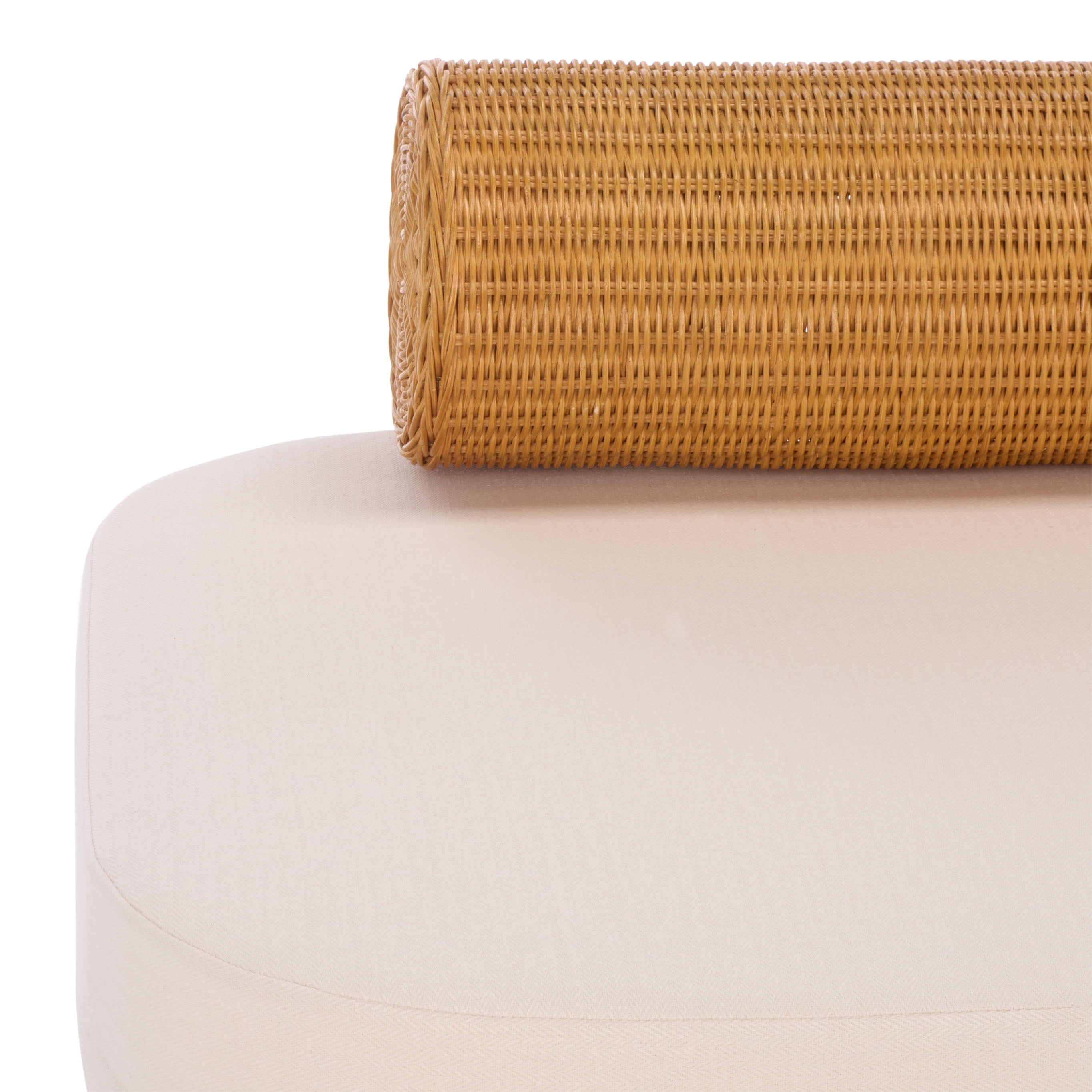 Safavieh Couture Fowley Rattan Upholstered Bench, Natural