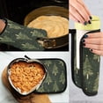thumbnail image 5 of Yayeee Oven Mitts and Pot Holder Set of 2 Heat Resistant Kitchen Gloves Baking Hot Pad, Hand Drawn Christmas Trees, 5 of 5