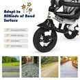 thumbnail image 4 of Costway 6-in-1 Baby Foldable Stroller Tricyclew/Canopy Bag and Sponge Guardrail Gray, 4 of 10