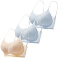 thumbnail image 3 of Sleep Bras for Women! Audhol The Third Set of Strapless Women's Bras The Ice Comfortable Women's Bra The Thin Soft Bra The Transparent Back T Shirt Bra The Comfortable Brea Bras for Women Pack G 4XL, 3 of 9