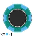 thumbnail image 1 of KFFKFF Water Bouncer Inflatable, Trampoline for Water Recreation, 12ft, Mobile Swim Bounce Platform with 3-Tier Ladder & Electric Inflation Device, Floating Jumping Mat for Children & Adults, 1 of 9