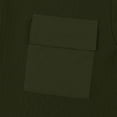 thumbnail image 6 of GrmtClth Men's Casual Textured Polo Shirt Dual Chest Pockets Short Sleeve Button Placket Top with Diamond Pattern Army Green 2XL, 6 of 6