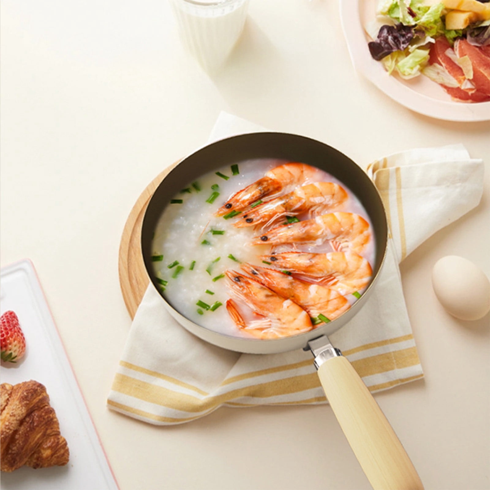 Ceramic Titanium Non-Stick Fry Pan - PFOA-Free Skillet Egg Omelette Pan Induction Compatible Kitchen Essential Easy Clean(L)