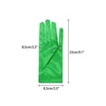 thumbnail image 2 of INSPIRE CHIC Women's Glove Satin Bead Decor Full Finger Wrist Length Short Gloves for Elegant Wedding Green, 2 of 6