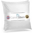 thumbnail image 2 of ComfyDown 16x16 Throw Pillow Inserts (Set of 2), Down & Feather Fill, 100% Cotton Cover, Made in USA – Premium Soft Decorative Pillow Forms Sham Stuffers for Bed, Sofa & Couch, 2 of 7