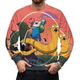 thumbnail image 3 of Adventure Time Unisex Pullover Hoodie Fashion Round Neck Sweatshirts Sweater For Mens Womens, 3 of 6