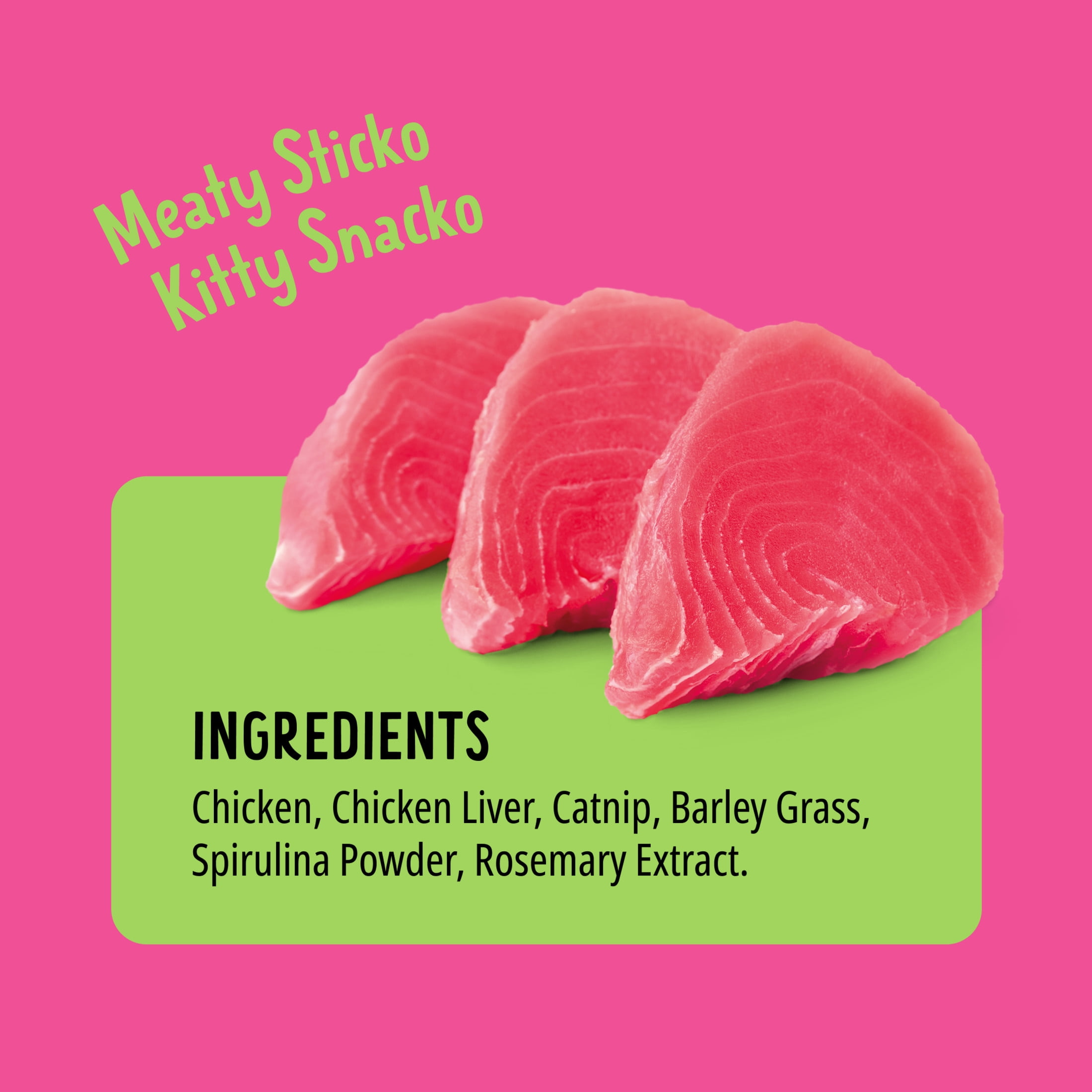 BONKERS Purrpops Freeze-Dried Catnip Flavoured Lollipop Treats for Cats 4 Pack