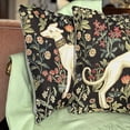 thumbnail image 3 of STPgoods William Morris Dog's on the Left Tapestry Throw Pillow with Insert 18x18" (45x45 cm) Decorative Couch and Sofa Cushion for Living Room Bedroom Square Pillowcase, 3 of 12