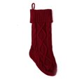 thumbnail image 1 of Medias de Navidad con nombre personalizado, calcetines de decoración navideña con monograma, bordado personalizado con nombre, medias de punto, regalo de Navidad, 1 of 4
