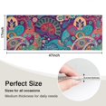 thumbnail image 5 of Purple Pioneer Flower and Paisley Pattern Kitchen Rug Mat,Kitchen Runner Rugs Non Skid Washable,Decorative Kitchen Floor Mats for Kitchen,Sink,Laundry,17"X47", 5 of 5
