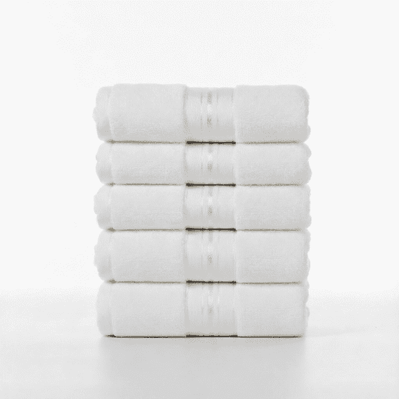 ZROVA 5-Pack 100% Cotton Face & Hand Towels – Ultra Soft, Absorbent & Minimalist Solid Color Towel Set for Bathroom, Hotel & Spa