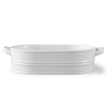 Oval Oven Safe Gratin Dish - Better Homes & Gardens Porcelain Oven to Table Serve Dish