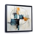 thumbnail image 2 of Designart "Beige Minimalist Collage VI" Abstract Collages Floater Framed Wall Art Living Room, 2 of 7