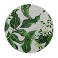 thumbnail image 4 of Acheng Tropical Dense Jungle Palm Leaves Waist Round Tablecloth 46-50, 4 of 8