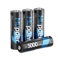 thumbnail image 1 of Pilas AA recargables Mupoer, 4 unidades, 1,5 V, 3000 mAh, 1 of 7
