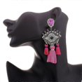 thumbnail image 3 of Nuevos pendientes con borlas, pendientes llamativos, pendientes con colgante de ojo para mujer, pendientes bohemios elegantes para fiesta, joyería, E1094 amarillo, 3 of 5